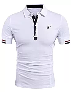 COOFANDY Hemden COOFANDY Herren Poloshirt Kurzarm Polohemd Slim Fit Basic Golf Polo Baumwolle Männer T-Shirt Sommer S-XXL