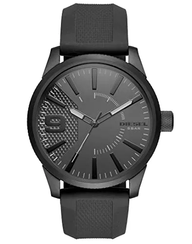 Diesel Uhren Diesel Herrenraspel, Dreizeiger, Gehäusegröße 46 mm, Edelstahluhr