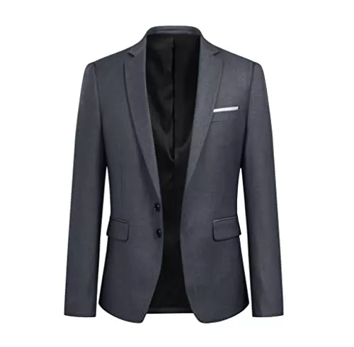 YOUTHUP Blazer YOUTHUP Herren Sakko Slim Fit Einfarbig Modern Anzugjacke für Hochzeit Party Abschluss Business