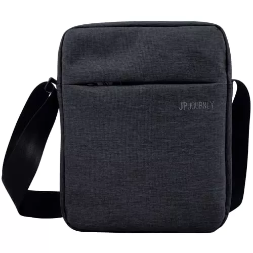 JP Journey Taschen & Rucksäcke JP Journey Umhängetasche Tablet iPad bis 11 Zoll, RFID Blocker Fach, Anti-Diebstahl, Wasserfest, Herren Damen, 3.5 L Klein Grau