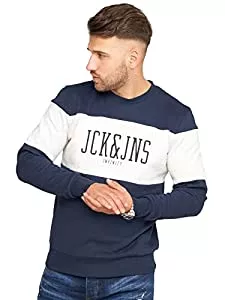 JACK & JONES Pullover & Strickmode JACK & JONES Infinity Herren Sweatshirt Cut Pullover Sweater Rundhals Langarm Casual Streetwear