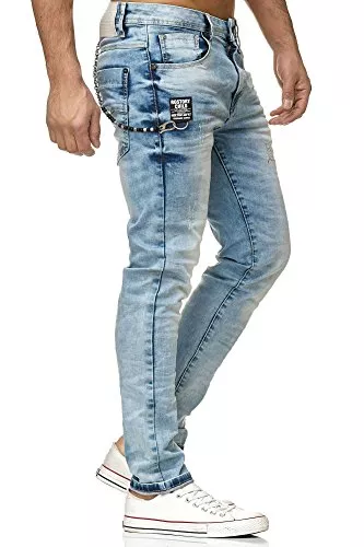 Redbridge Jeans Red Bridge Herren Jeans Hose Iced Blue Chain Slim Fit Hellblau
