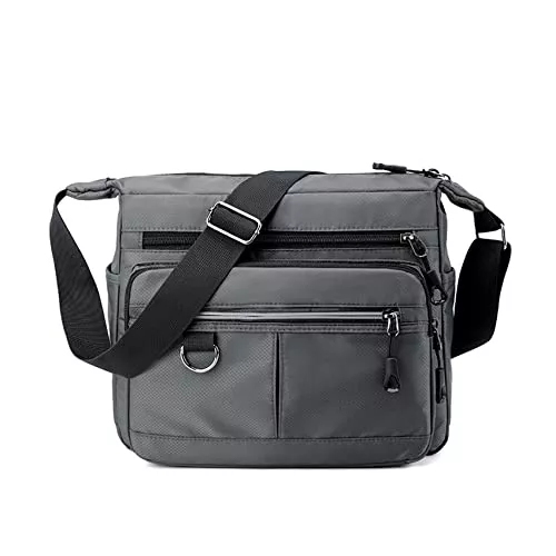 Oichy Taschen & Rucksäcke Oichy Umhängetasche Herren Multi-Tasche Schultertasche Wasserdichtes Nylon Crossbody Bag