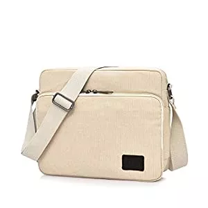 POPOTI Taschen & Rucksäcke Herren Umhängetasche, Popoti Schultertasche Segeltuch Klein Tasche Handtasche Aktentasche Tote Multifunktional Rucksack Messenger Bag