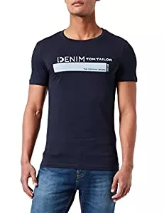 TOM TAILOR Denim T-Shirts TOM TAILOR Denim Herren T-Shirt mit Logoprint
