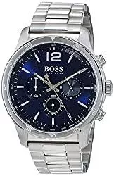 Hugo Boss Uhren BOSS Herren Chronograph Quarz Armbanduhr mit Edelstahlarmband