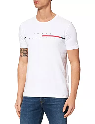 Tommy Hilfiger T-Shirts Tommy Hilfiger Herren Corp Split Logo Tee T-Shirt