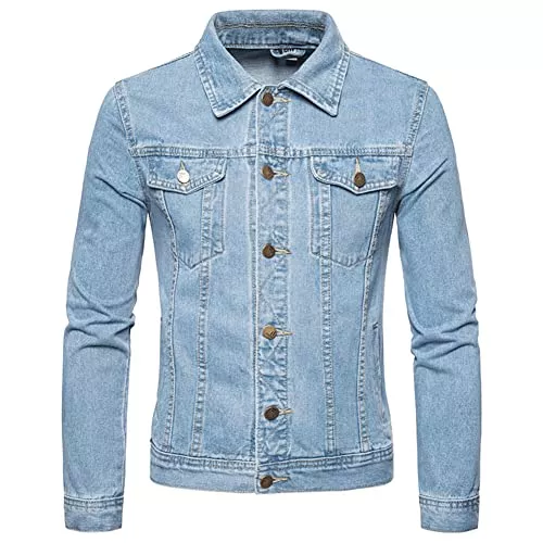 Allthemen Jacken Allthemen Jeansjacke Herren Denim Jacket Trucker Jacke Übergangsjacke für Männer Freizeitjacke