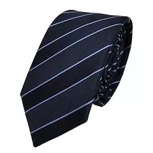 TigerTie Accessoires TigerTie schmale Designer Krawatte in gestreift gemustert - Binderbreite 6 cm