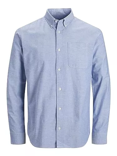 JACK & JONES Hemden JACK & JONES Male Hemd Bio-Baumwolle Oxford