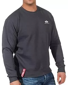 ALPHA INDUSTRIES Pullover & Strickmode ALPHA INDUSTRIES Herren Basic Sweater Small Logo Sweatshirt für Herren Sweatshirt (1er Pack)
