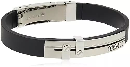 Fossil Schmuck Fossil Herren Armband PU mit Edelstahl