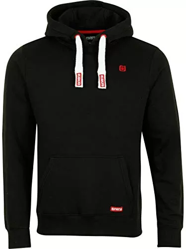 riverso Kapuzenpullover riverso Herren Kapuzenpullover RIVLinus Hoodie Sweatshirt Pullover Kapuze Kängurutaschen Regular Fit Einfarbig Baumwolle Grau Braun Grün Rot Blau Schwarz S M L XL 2XL 3XL 4XL 5XL