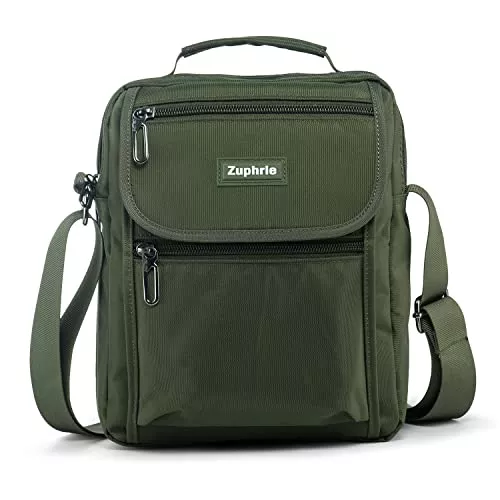 Zuphrie Taschen & Rucksäcke Umhängetasche Schultertasche mit Griff Nylon Herren Crossbody Bag für Tablet Messenger Männer Tasche