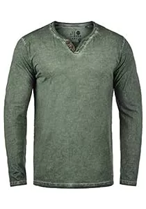 !Solid Langarmshirts !Solid SDTinox Herren Longsleeve Langarmshirt Shirt mit V-Ausschnitt