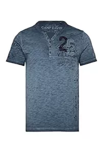 Camp David T-Shirts CAMP DAVID T-Shirt kurz CG2304-3990-32 BLU0114 steel blue XL