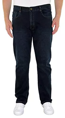 Marina del Rey Jeans Marina del Rey Herren große Größen Jeans Regular Fit mit elastischem Bund Andrew