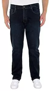 Marina del Rey Jeans Marina del Rey Herren große Größen Jeans Regular Fit mit elastischem Bund Andrew