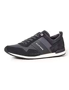 Tommy Hilfiger Sneaker & Sportschuhe Tommy Hilfiger Herren Runner Sneaker Iconic Leather Suede Mix Runner Sportschuhe