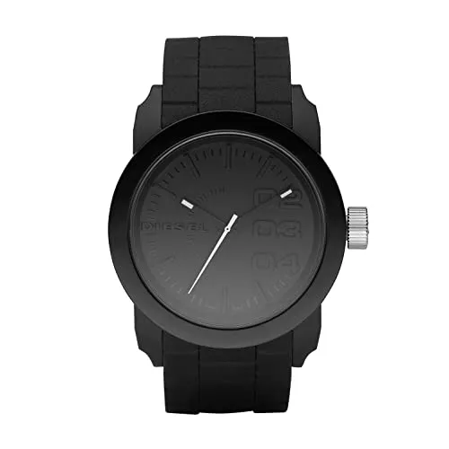 Diesel Uhren Diesel Herrenuhr, 44 mm Gehäusegröße, Silikonarmband