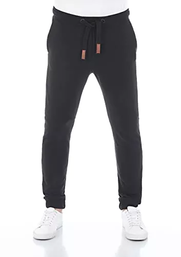 riverso Hosen riverso Herren Sweathose RIVSven Trainingshose Jogger Jogginghose Sporthose Freizeithose Slim Einfarbig Baumwolle Schwarz Grau Rot Braun Grün Blau S M L XL XXL 3XL 4XL 5XL