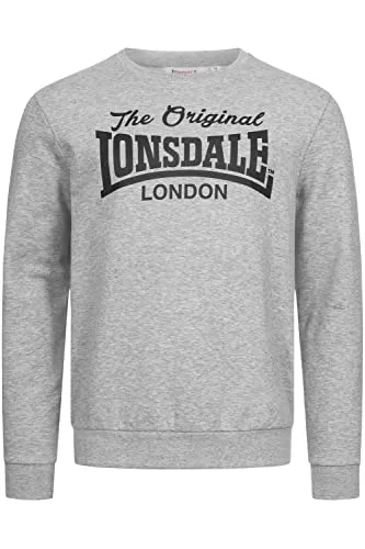Lonsdale Pullover & Strickmode Lonsdale Herren Rundhals Sweatshirt Normale Passform BURGHEAD
