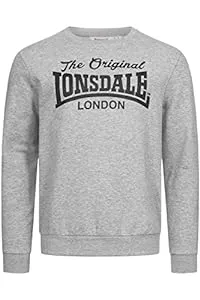 Lonsdale Pullover & Strickmode Lonsdale Herren Rundhals Sweatshirt Normale Passform BURGHEAD