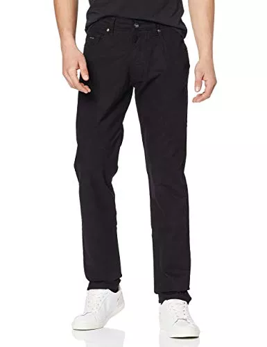 bugatti Jeans bugatti Herren Hose Regular Fit Schwarz oder Blau Langanhaltende Farbechtheit Five-Pocket Baumwoll Stretch