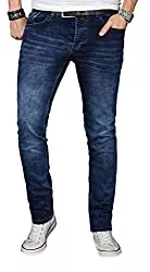 ALESSANDRO SALVARINI Jeans ALESSANDRO SALVARINI Designer Herren Jeans Hose Regular Slim Fit Jeanshose Basic Stretch