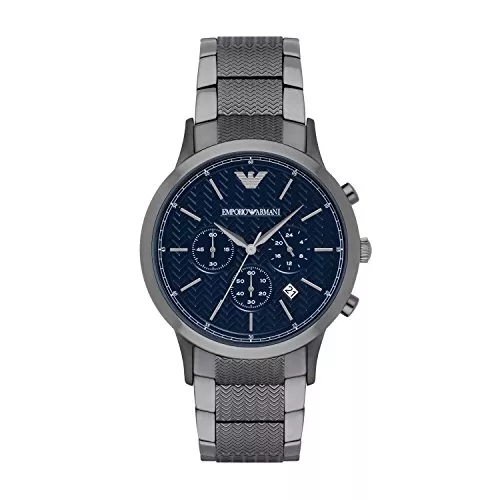 Emporio Armani Uhren Emporio Armani Herren-Armbanduhr aus Edelstahl mit Quarz-Uhrwerk