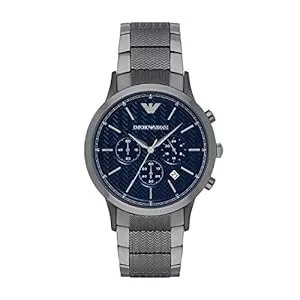 Emporio Armani Uhren Emporio Armani Herren-Armbanduhr aus Edelstahl mit Quarz-Uhrwerk