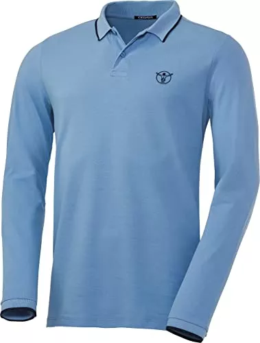 Chiemsee Poloshirts Chiemsee Herren Poloshirt Langarm, 100% Baumwolle, bequemes Polo mit lässigem Kragen, leichtes Langarmshirt, atmungsaktiv & luftdurchlässig, Gr. M-3XL