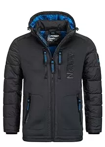 Geographical Norway Jacken Geographical Norway Beachwood Men - Winterjacke Hooded Herren Parka - Warme Daunenjacken Steppjacke - Jacke Wattierung Warm Futter