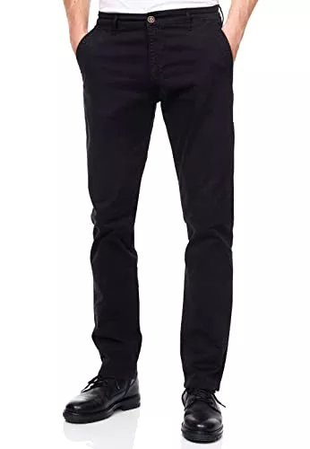 R-Neal Hosen Herren Chinohose Regular Fit Stretch Pants Stoff-Hose mit Reißverschluss 5-Pocket Hose Komfortabler Sitz 233
