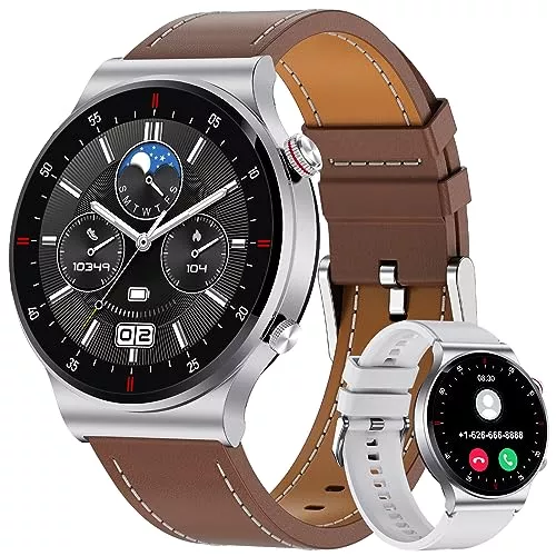 FEELNEVER Uhren FEELNEVER Smartwatch Herren mit Telefonfunktion,1,39 Zoll Smart Watch mit Herzfrequenz Schlafmonitor SpO2 100+ Sportmodi,IP67 Wasserdicht Fitness Tracker SML2