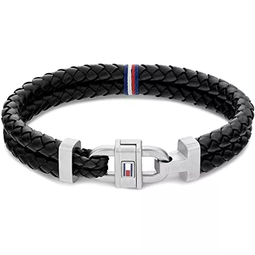Tommy Hilfiger Schmuck Tommy Hilfiger Jewelry Armband für Herren aus Leder Schwarz - 2790361