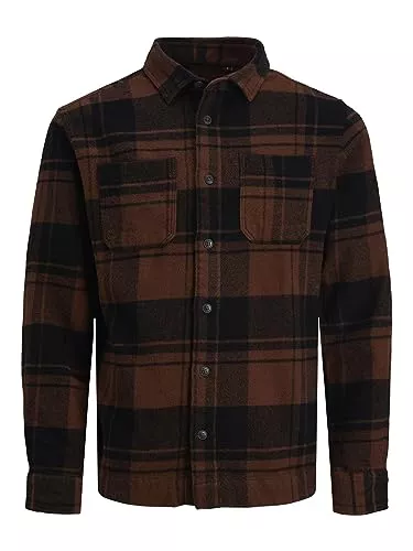 JACK & JONES Hemden JACK & JONES Herren Jjelogan Check Overshirt L/S Sn Hemd