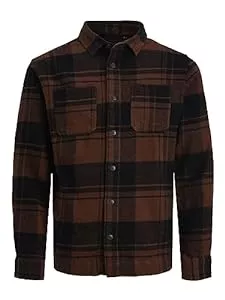 JACK & JONES Hemden JACK & JONES Herren Jjelogan Check Overshirt L/S Sn Hemd