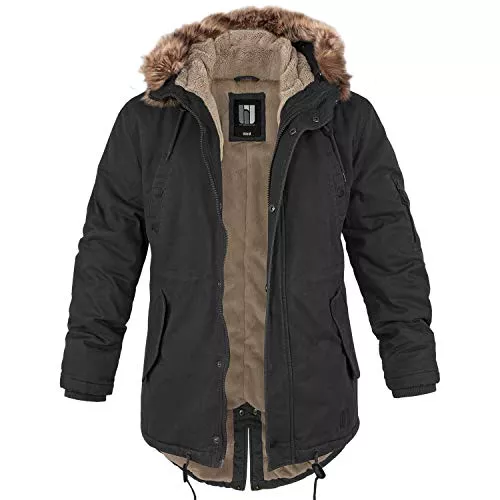 bw-online-shop Jacken bw-online-shop Winterparka Fishtail mit Futter Herren Parka Jacke