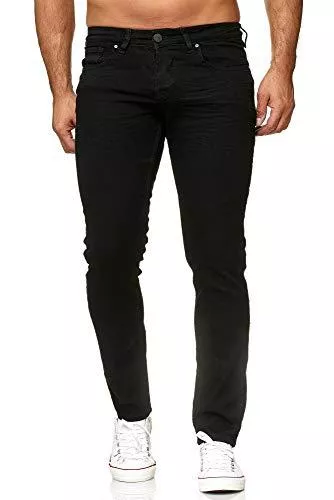 Elara Jeans Elara Herren Jeans Slim Fit Hose Denim Stretch Chunkyrayan