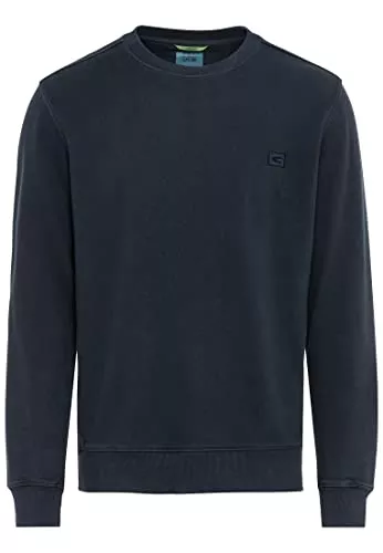 camel active Pullover & Strickmode camel active Herren Sweatshirt aus Reiner Baumwolle