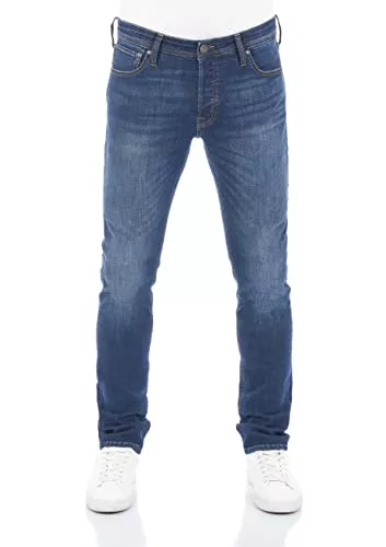 JACK & JONES Jeans JACK & JONES Herren Jeans JJIGLENN Jeanshose Hose Slim Fit Stretch Denim Pant Blau Schwarz w27 w28 w29 w30 w31 w32 w33 w34 w36 w38