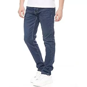 Smith & Solo Jeans Smith & Solo Jeans Herren - Slim Fit Jeanshose, Hosen Stretch Modern Männer Straight Hose Cut Basic Washed