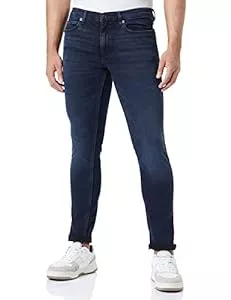 HUGO Jeans HUGO Herren 734 Extra Slim-Fit Jeans aus schwarzblauem Stretch-Denim
