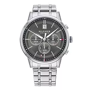 Tommy Hilfiger Uhren Tommy Hilfiger Multi Zifferblatt Quarz Uhr für Herren Edelstahlarmband