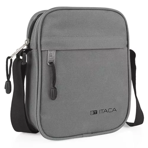 ITACA Taschen & Rucksäcke ITACA - Umhängetasche Herren Klein mit verstellbarem Riemen - Herren Umhängetasche Klein hergestellt aus hochwertigen Materialien - Dauerhaft Kleine Umhängetasche Herren - Herrentasche Zum Umhängen