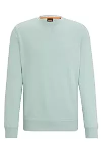 BOSS Pullover & Strickmode BOSS Herren Westart Relaxed-Fit Sweatshirt aus Baumwolle mit Logo-Aufnäher