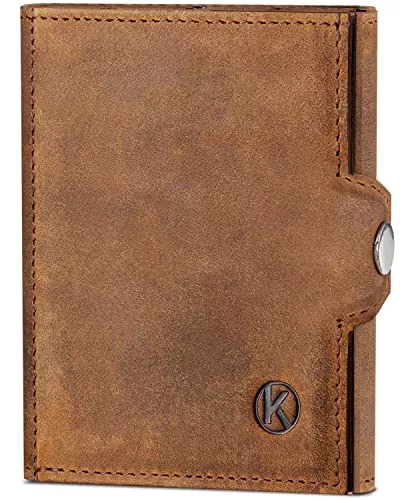 KORUTA Taschen & Rucksäcke KORUTA® Slim Wallet mit RFID Schutz - Kartenetui - Mini Geldbörse für Herren & Damen - Kreditkartenetui Geldklammer Geldbeutel klein Portmonee Portemonnaie