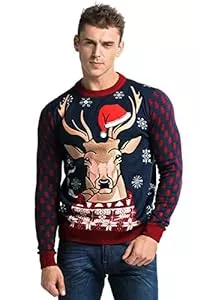 U LOOK UGLY TODAY Pullover & Strickmode U LOOK UGLY TODAY Unisex Herren Weihnachtspullover Damen Hässliche Pulli Lustig Strickpullover Yafilthy Animal Ugly Christmas Sweater Funny Knitted Christmas Jumper