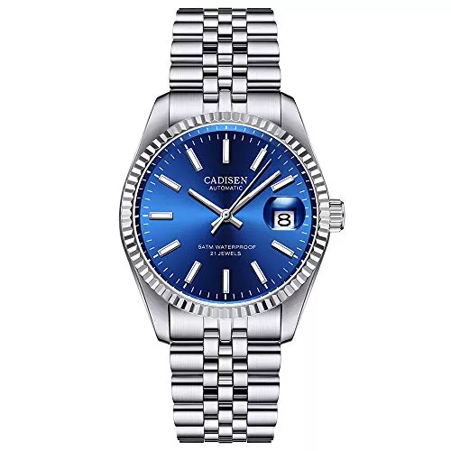 CADISEN Uhren CADISEN Automatik Uhr Herren Mechanische Automatikuhr Saphirglas Und Edelstahlarmband Uhr…